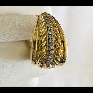 David yurman Beautifull 18kt & diamond throughbre